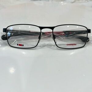 CARRERA MATTE BLACK/RED FRAMES STAINLESS STEEL 4409CARDUC-003 BRAND NEW 54mm
